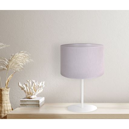 Duolla - Lampa stołowa BRISTOL 1xE14/15W/230V śr. 17,5 cm szary/biały