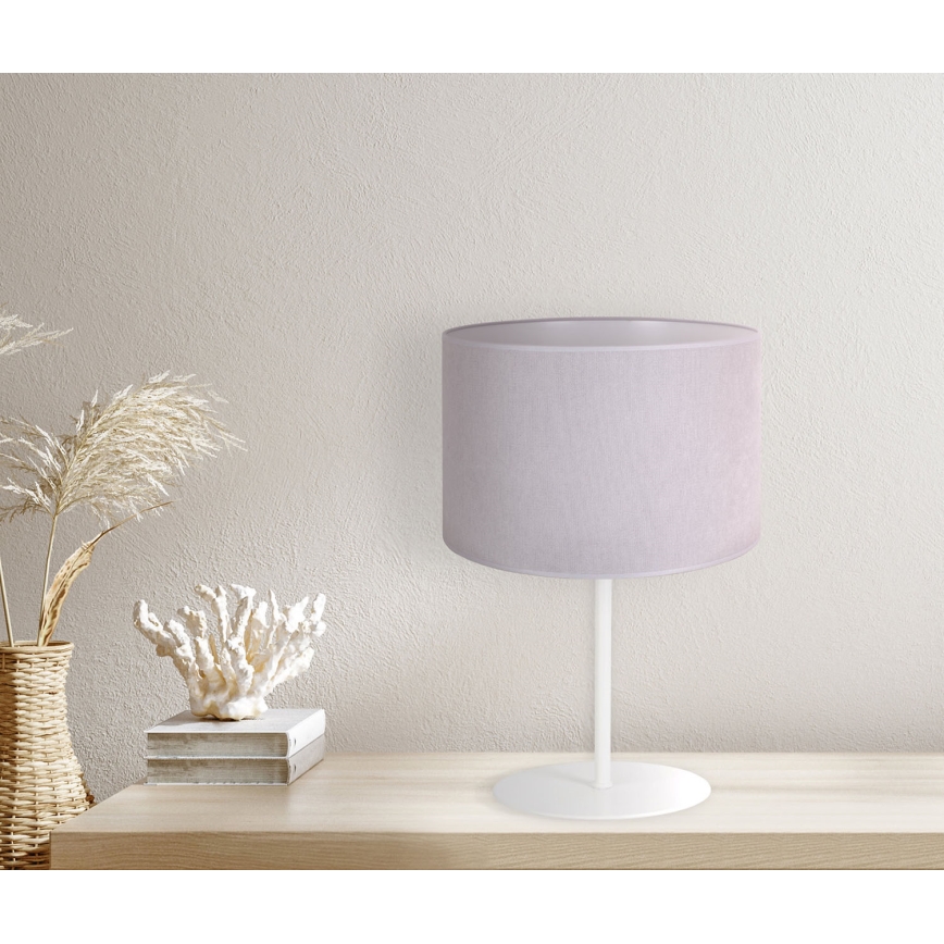 Duolla - Lampa stołowa BRISTOL 1xE14/15W/230V śr. 17,5 cm szary/biały