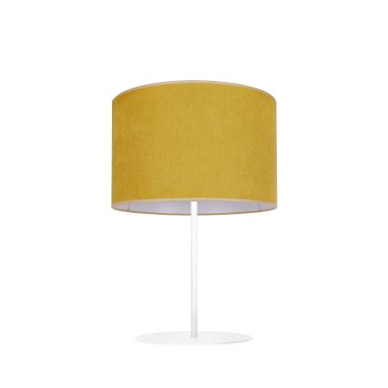 Duolla - Lampa stołowa BRISTOL 1xE14/15W/230V śr. 17,5 cm żółty/biały