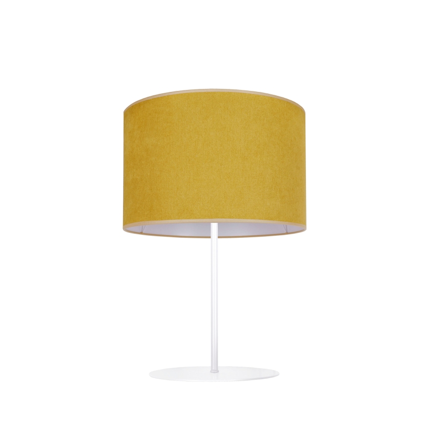 Duolla - Lampa stołowa BRISTOL 1xE14/15W/230V śr. 17,5 cm żółty/biały