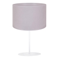 Duolla - Lampa stołowa BRISTOL 1xE14/15W/230V szary/biały