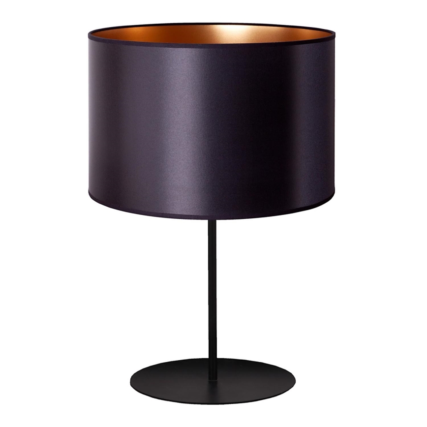 Duolla - Lampa stołowa CANNES 1xE14/15W/230V śr. 20 cm czarny/miedziany