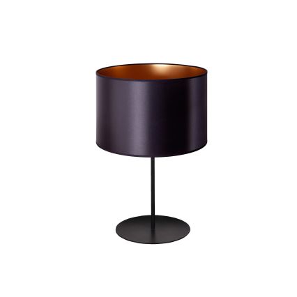 Duolla - Lampa stołowa CANNES 1xE14/15W/230V śr. 20 cm czarny/miedziany