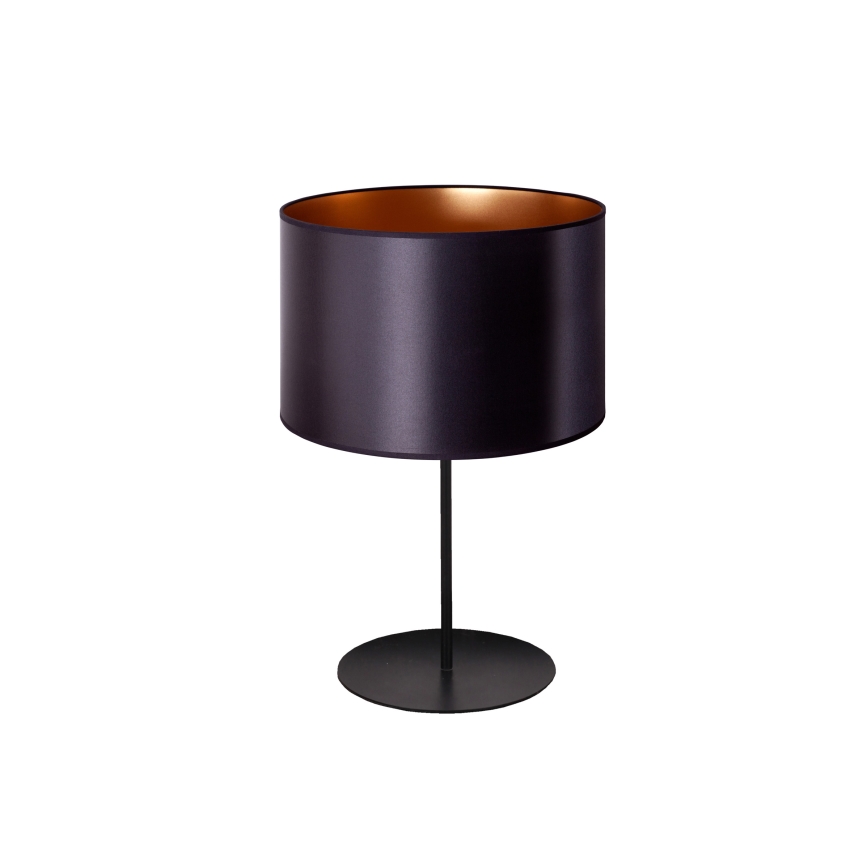 Duolla - Lampa stołowa CANNES 1xE14/15W/230V śr. 20 cm czarny/miedziany