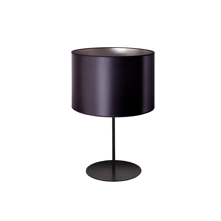 Duolla - Lampa stołowa CANNES 1xE14/15W/230V śr. 20 cm czarny/srebrny