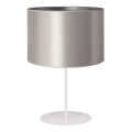 Duolla - Lampa stołowa CANNES 1xE14/15W/230V śr. 20 cm srebrny/biały