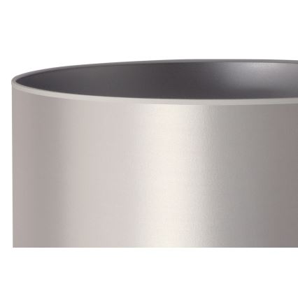 Duolla - Lampa stołowa CANNES 1xE14/15W/230V śr. 20 cm srebrny/biały