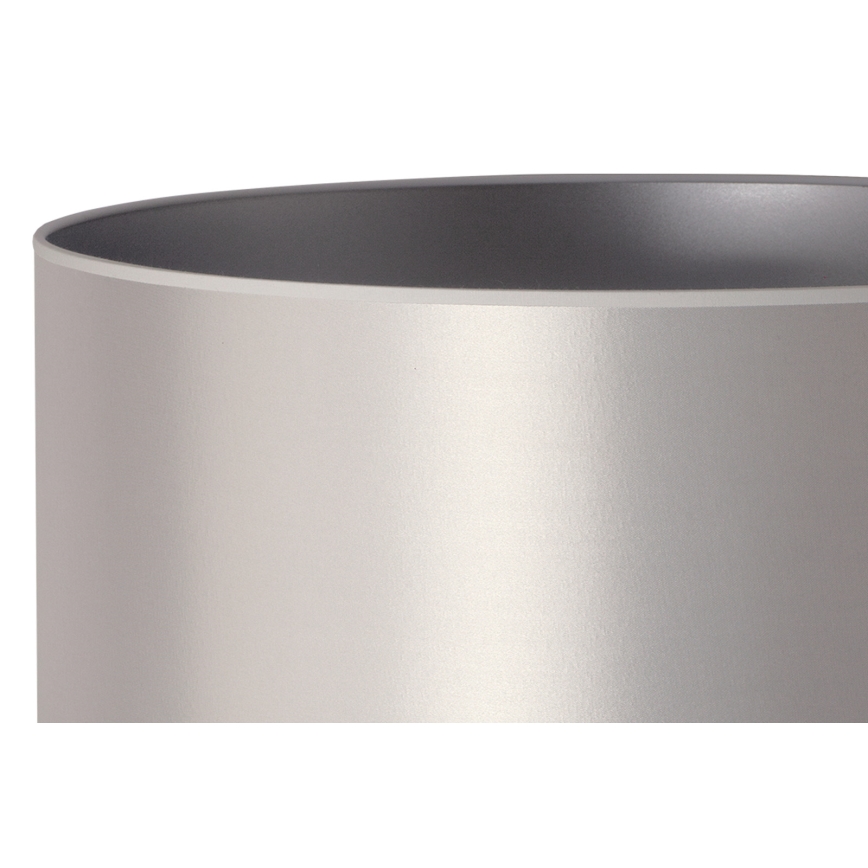 Duolla - Lampa stołowa CANNES 1xE14/15W/230V śr. 20 cm srebrny/biały