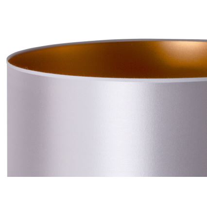 Duolla - Lampa stołowa CANNES 1xE14/15W/230V śr. 20 cm srebrny/miedziany/biały