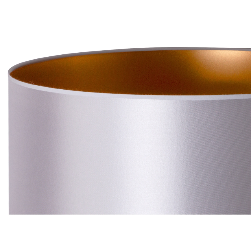Duolla - Lampa stołowa CANNES 1xE14/15W/230V śr. 20 cm srebrny/miedziany/biały