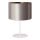 Duolla - Lampa stołowa CANNES 1xE14/15W/230V śr. 20 cm srebrny/miedziany/biały