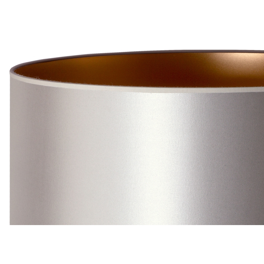 Duolla - Lampa stołowa CANNES 1xE14/15W/230V śr. 20 cm srebrny/miedziany/biały