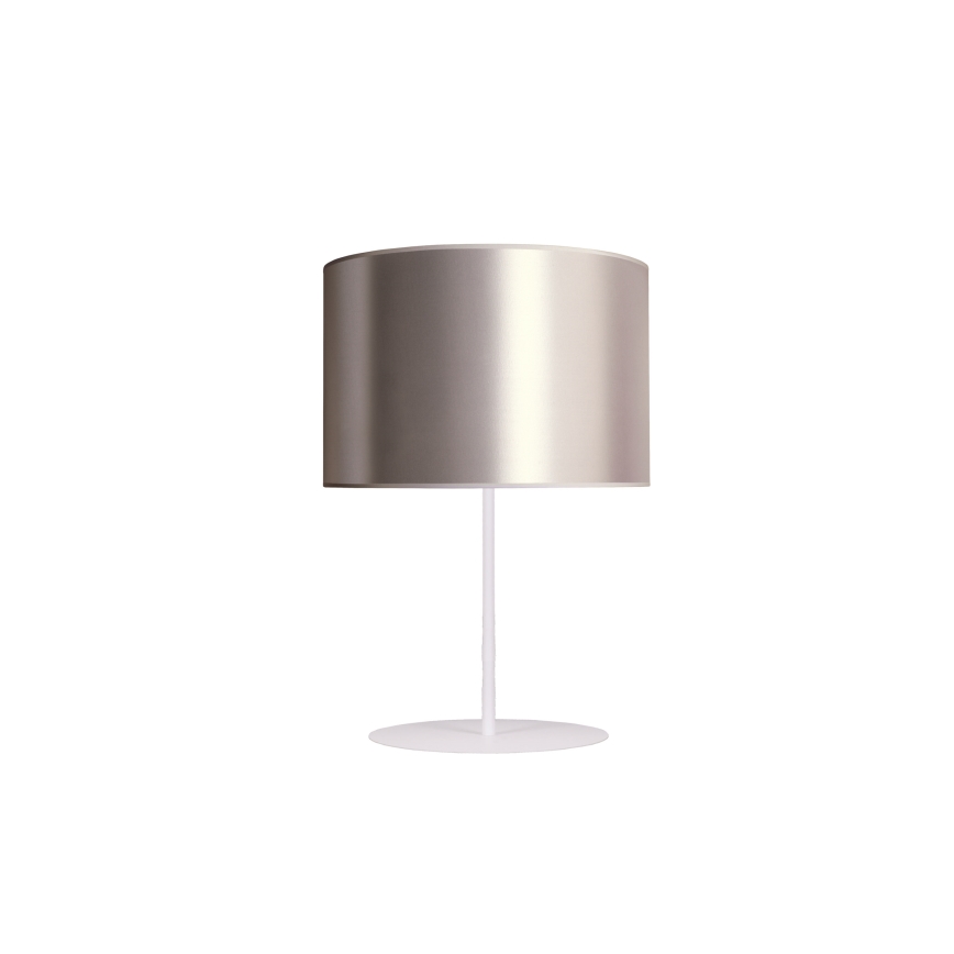 Duolla - Lampa stołowa CANNES 1xE14/15W/230V śr. 20 cm srebrny/miedziany/biały