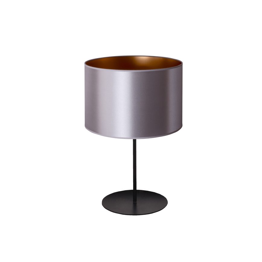 Duolla - Lampa stołowa CANNES 1xE14/15W/230V śr. 20 cm srebrny/miedziany/czarny