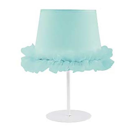 Duolla - Lampa stołowa dziecięca BALLET 1xE14/40W/230V śr. 20 cm niebieski