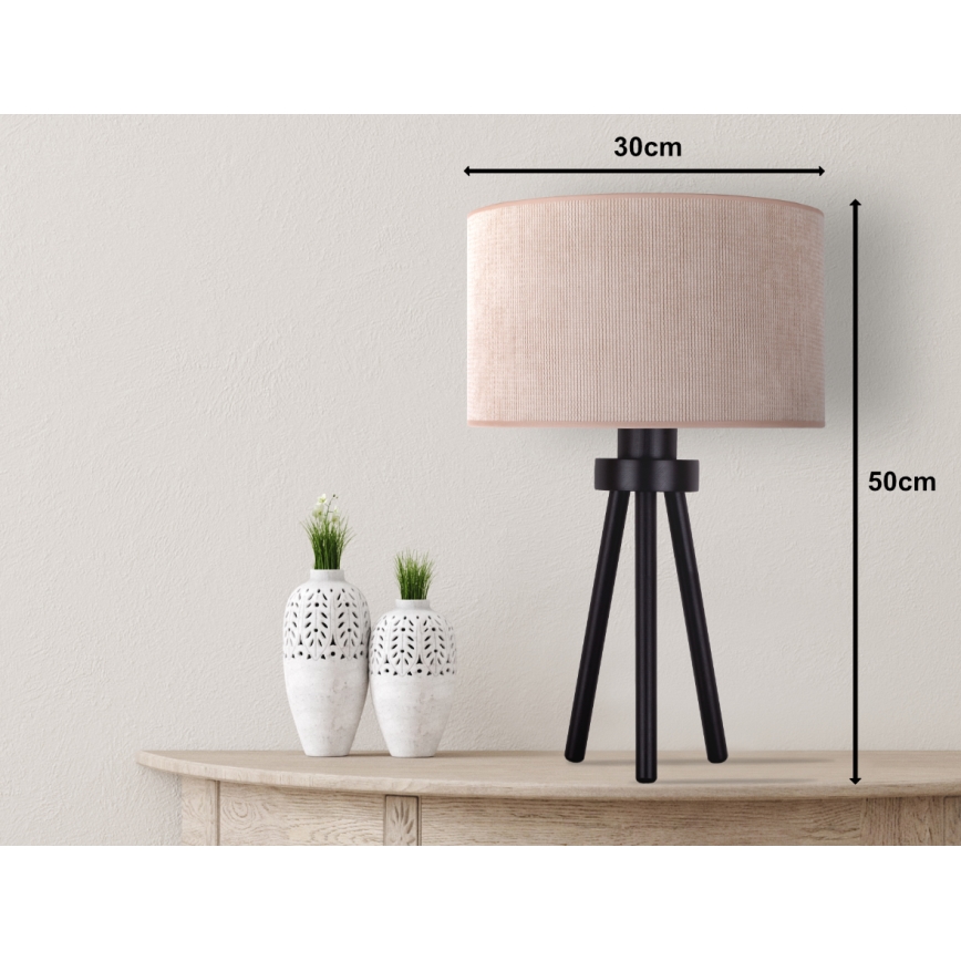 Duolla - Lampa stołowa LYON 1xE27/15W/230V śr. 30 cm beżowy