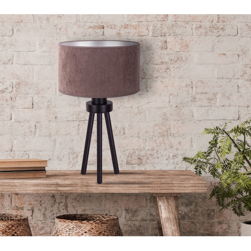 Duolla - Lampa stołowa LYON 1xE27/15W/230V śr. 30 cm brązowy