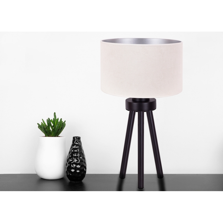 Duolla - Lampa stołowa LYON 1xE27/15W/230V śr. 30 cm kremowy