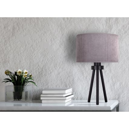 Duolla - Lampa stołowa LYON 1xE27/15W/230V śr. 30 cm szary
