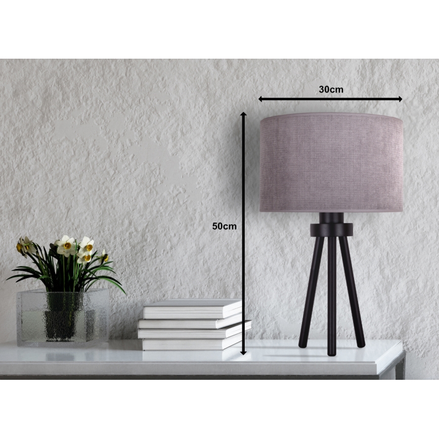 Duolla - Lampa stołowa LYON 1xE27/15W/230V śr. 30 cm szary