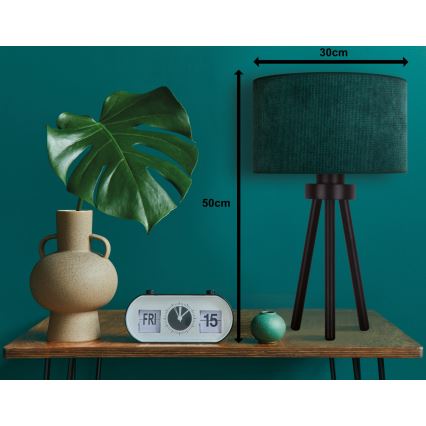 Duolla - Lampa stołowa LYON 1xE27/15W/230V śr. 30 cm zielony