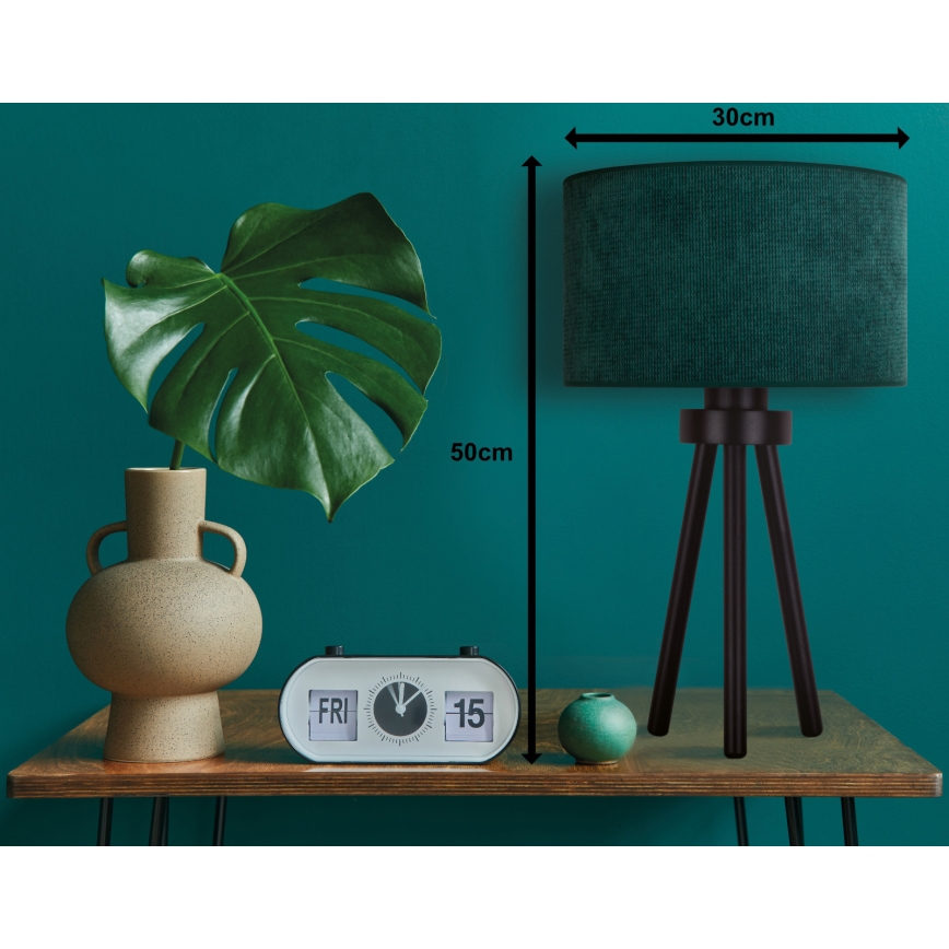 Duolla - Lampa stołowa LYON 1xE27/15W/230V śr. 30 cm zielony