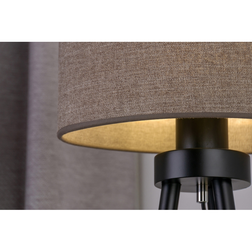 Duolla - Lampa stołowa OVAL 1xE27/15W/230V śr. 30 cm brązowy