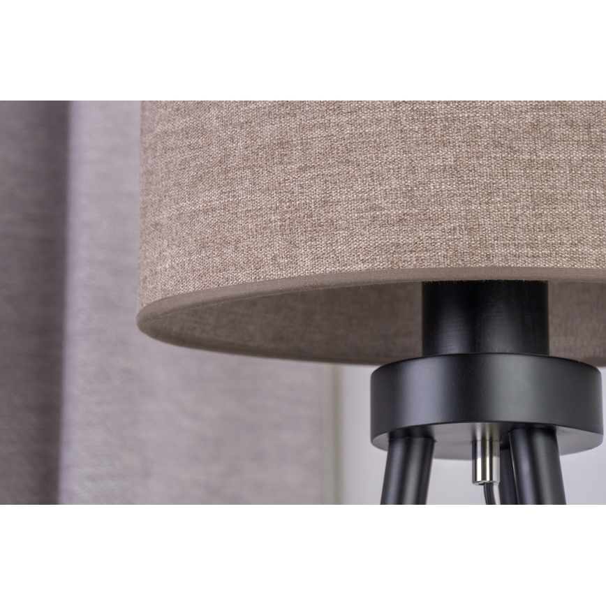 Duolla - Lampa stołowa OVAL 1xE27/15W/230V śr. 30 cm brązowy