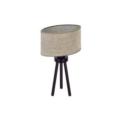 Duolla - Lampa stołowa OVAL 1xE27/15W/230V śr. 30 cm brązowy