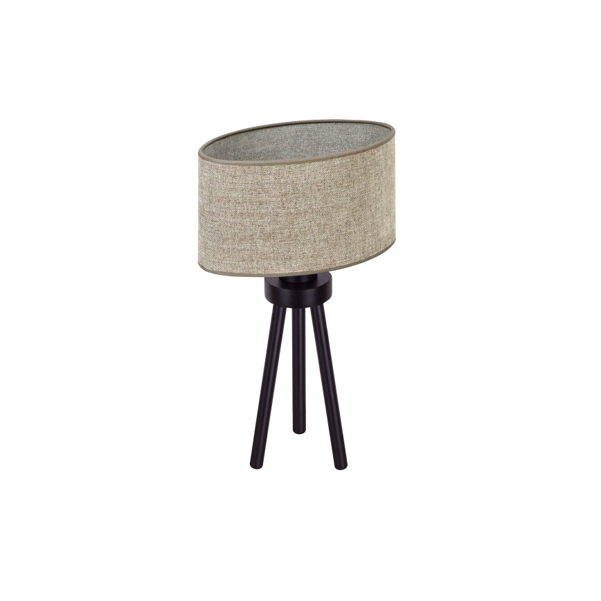 Duolla - Lampa stołowa OVAL 1xE27/15W/230V śr. 30 cm brązowy