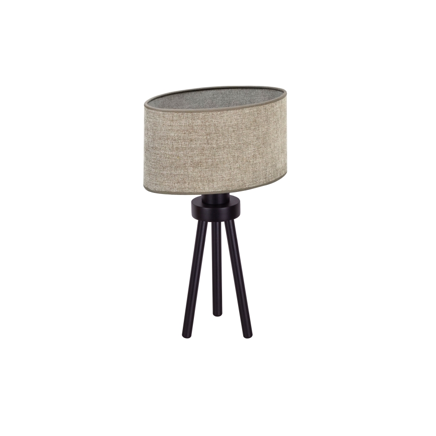 Duolla - Lampa stołowa OVAL 1xE27/15W/230V śr. 30 cm brązowy