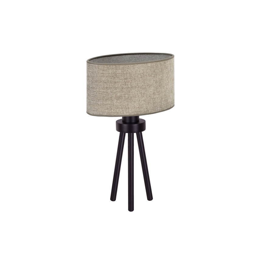Duolla - Lampa stołowa OVAL 1xE27/15W/230V śr. 30 cm brązowy