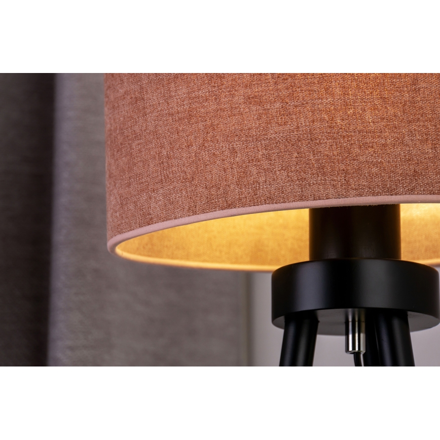 Duolla - Lampa stołowa OVAL 1xE27/15W/230V śr. 30 cm różowy