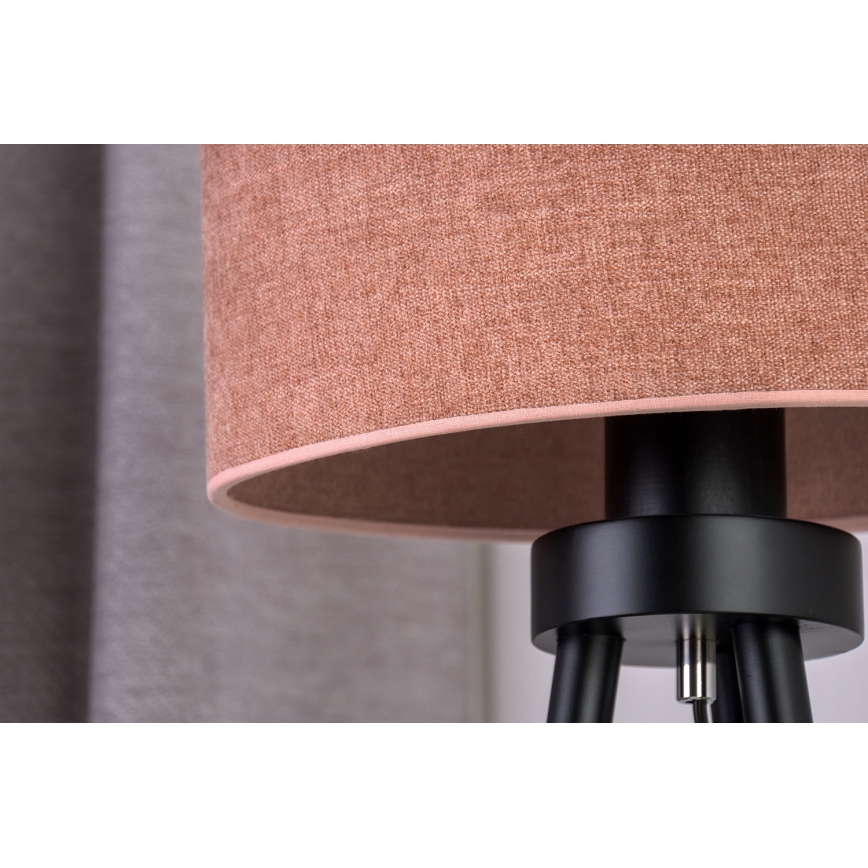 Duolla - Lampa stołowa OVAL 1xE27/15W/230V śr. 30 cm różowy