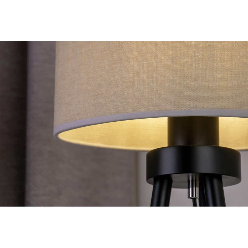 Duolla - Lampa stołowa OVAL 1xE27/15W/230V śr. 30 cm szary