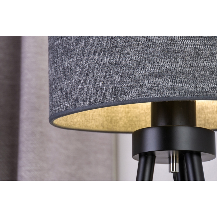 Duolla - Lampa stołowa OVAL 1xE27/15W/230V śr. 30 cm szary