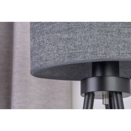 Duolla - Lampa stołowa OVAL 1xE27/15W/230V śr. 30 cm szary
