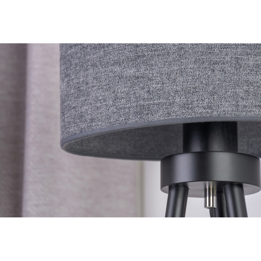 Duolla - Lampa stołowa OVAL 1xE27/15W/230V śr. 30 cm szary