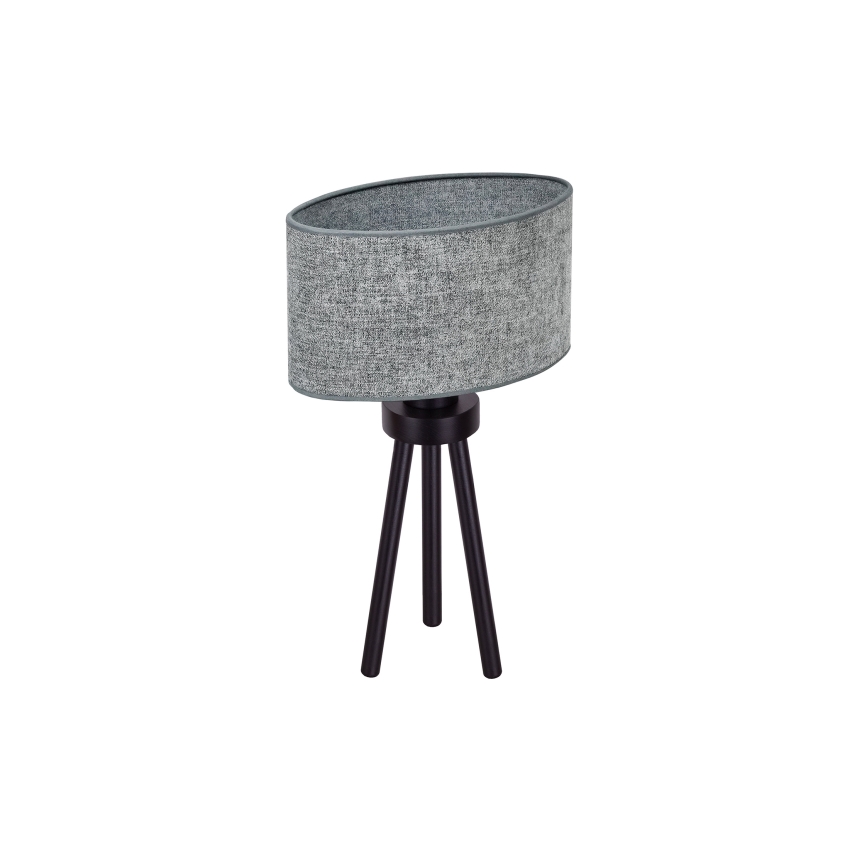 Duolla - Lampa stołowa OVAL 1xE27/15W/230V śr. 30 cm szary