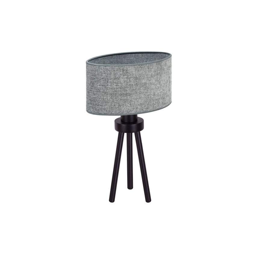 Duolla - Lampa stołowa OVAL 1xE27/15W/230V śr. 30 cm szary