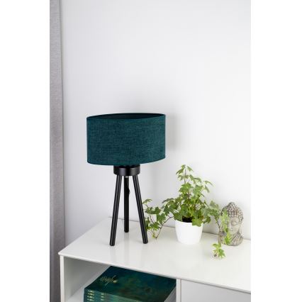 Duolla - Lampa stołowa OVAL 1xE27/15W/230V śr. 30 cm zielony