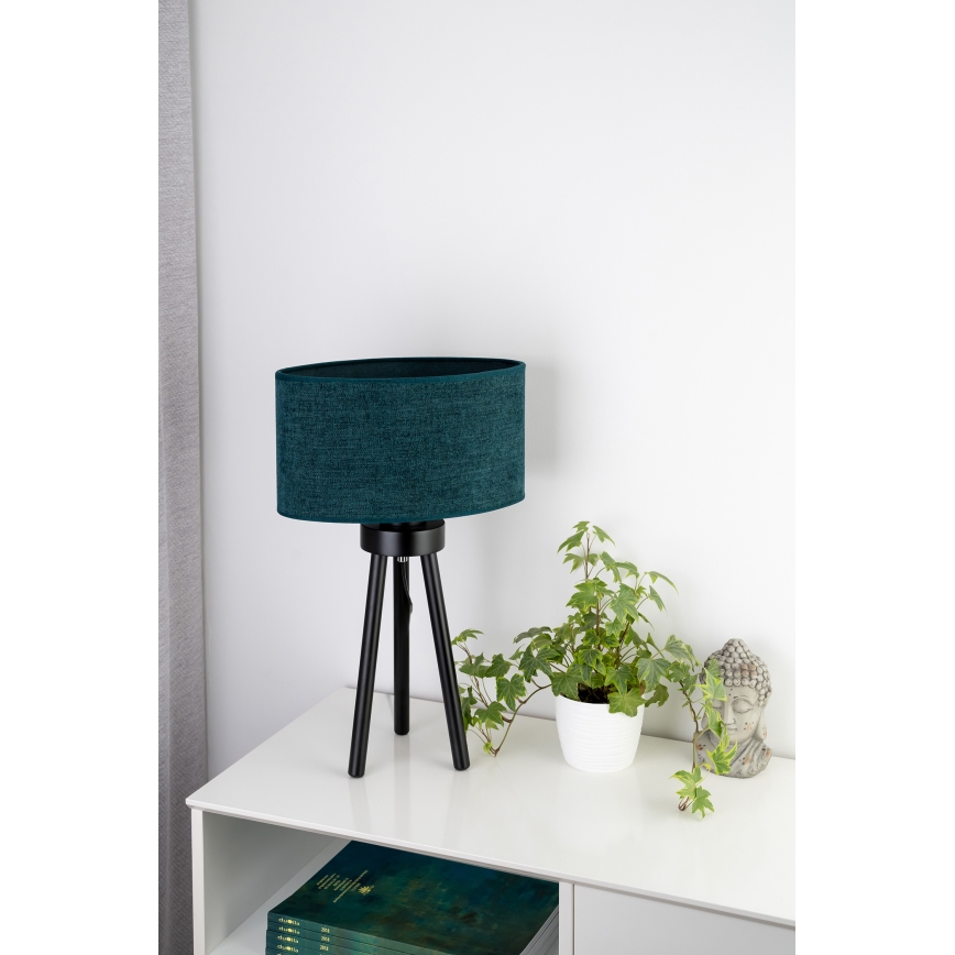 Duolla - Lampa stołowa OVAL 1xE27/15W/230V śr. 30 cm zielony