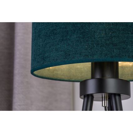 Duolla - Lampa stołowa OVAL 1xE27/15W/230V śr. 30 cm zielony