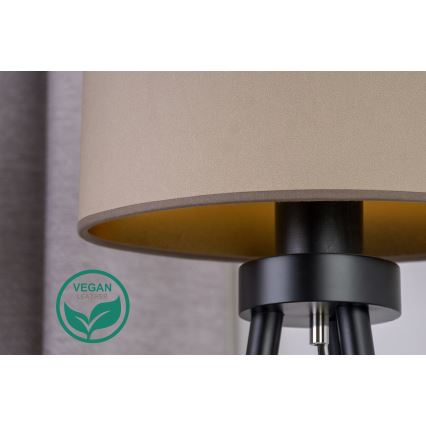 Duolla - Lampa stołowa OVAL VEGAN 1xE27/15W/230V śr. 30 cm beżowy