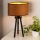 Duolla - Lampa stołowa OVAL VEGAN 1xE27/15W/230V śr. 30 cm brązowy