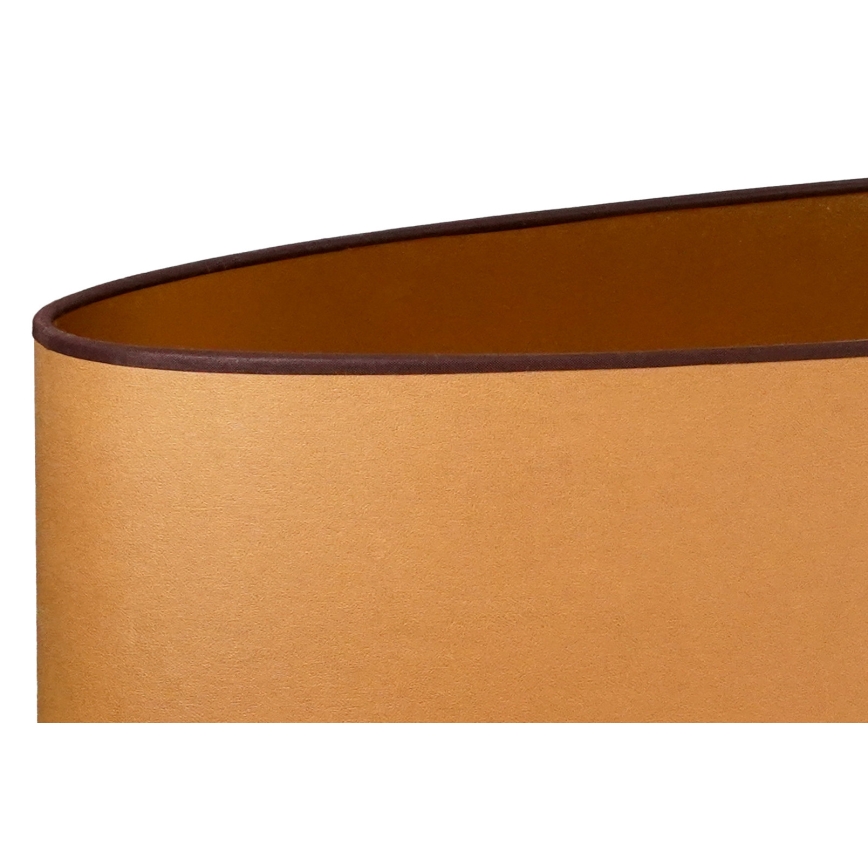 Duolla - Lampa stołowa OVAL VEGAN 1xE27/15W/230V śr. 30 cm brązowy