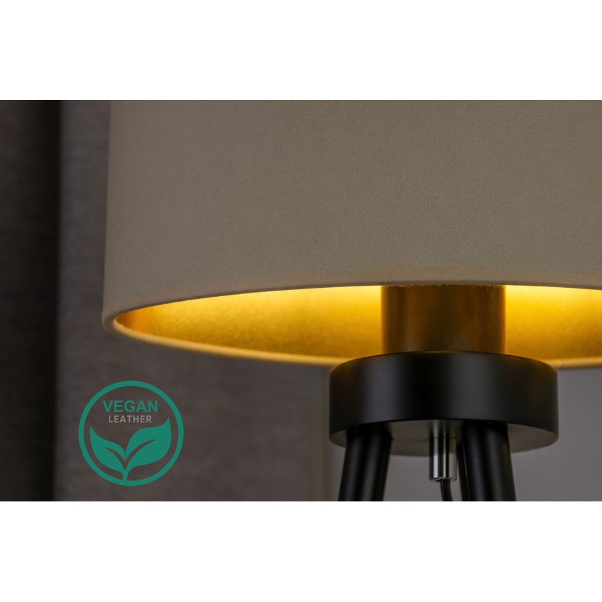 Duolla - Lampa stołowa OVAL VEGAN 1xE27/15W/230V śr. 30 cm kremowy