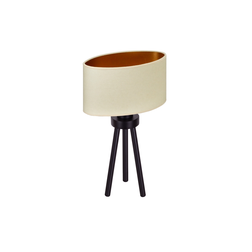 Duolla - Lampa stołowa OVAL VEGAN 1xE27/15W/230V śr. 30 cm kremowy