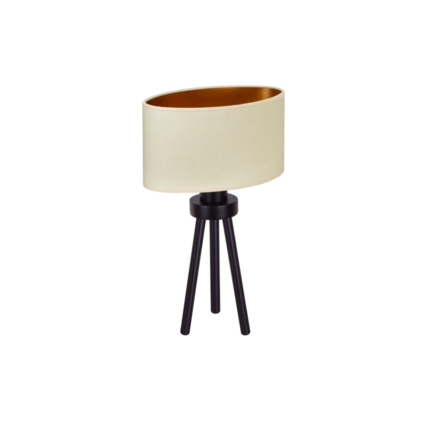 Duolla - Lampa stołowa OVAL VEGAN 1xE27/15W/230V śr. 30 cm kremowy