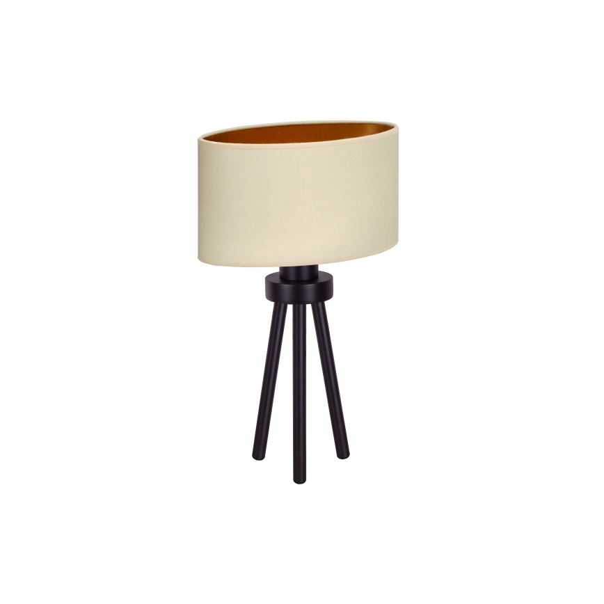 Duolla - Lampa stołowa OVAL VEGAN 1xE27/15W/230V śr. 30 cm kremowy